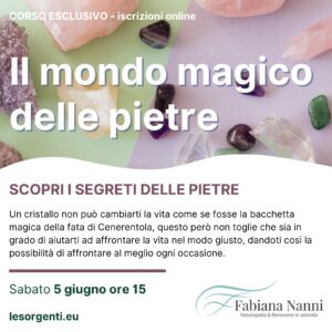 Corso online pietre e cristalli Fabiana Nanni
