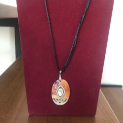 Oroboro con cristallo bianco